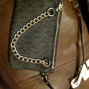 MICHAEL Michael Kors Black Belt  Bag With Stylish  Chain